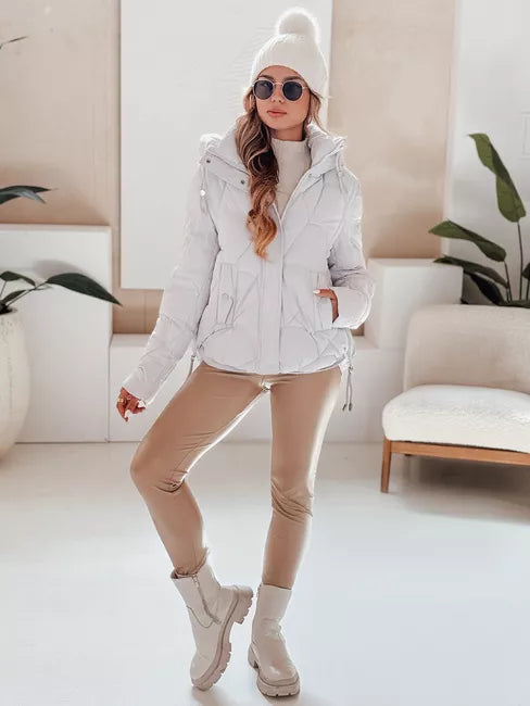 Women's winter white jacket Silma