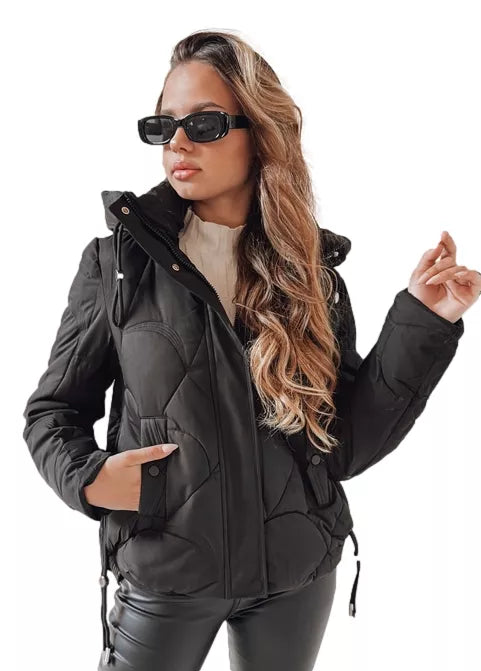 Women's winter black jacket Silma