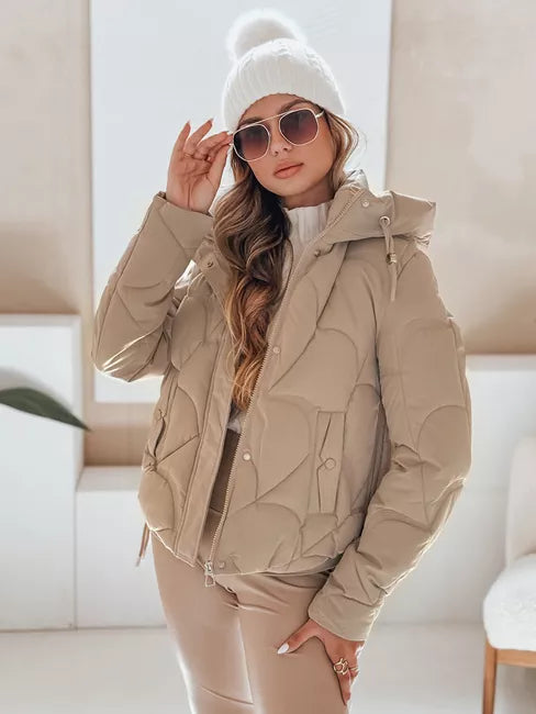 Women's brown winter jacket Silma