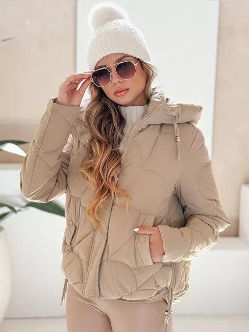 Women's brown winter jacket Silma