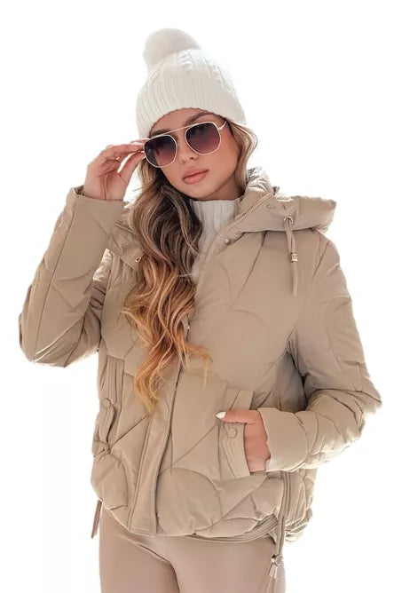 Women's brown winter jacket Silma