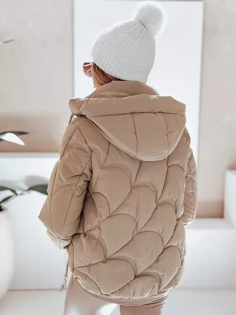 Women's brown winter jacket Silma