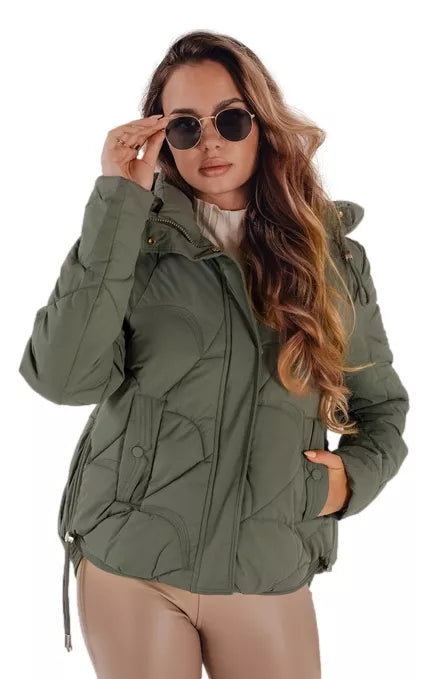 Women's winter khaki jacket Silma
