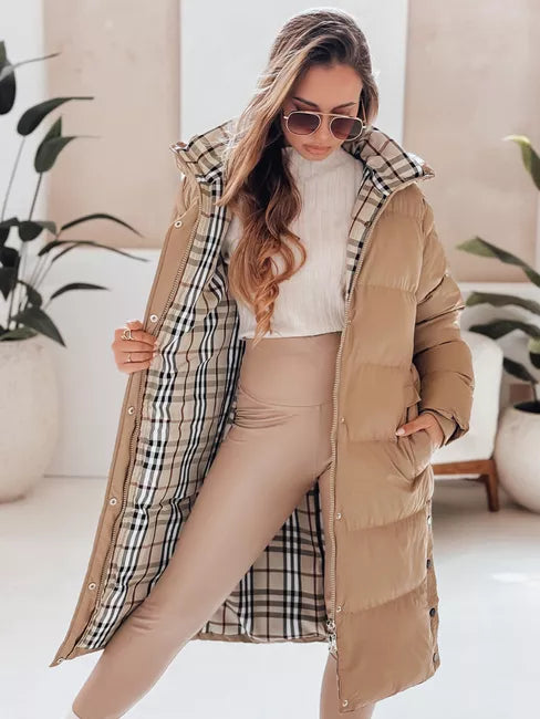 Women's brown winter jacket Bren