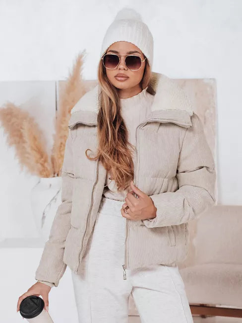 Women's winter brown jacket Trendy