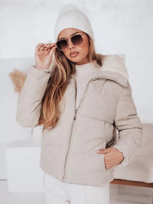 Women's winter brown jacket Trendy