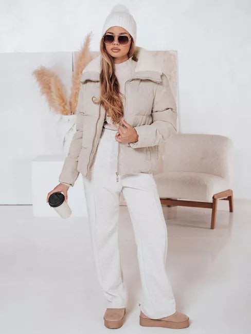 Women's winter brown jacket Trendy