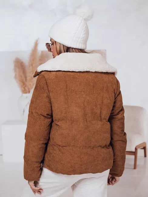 Women's winter brown jacket Trendy