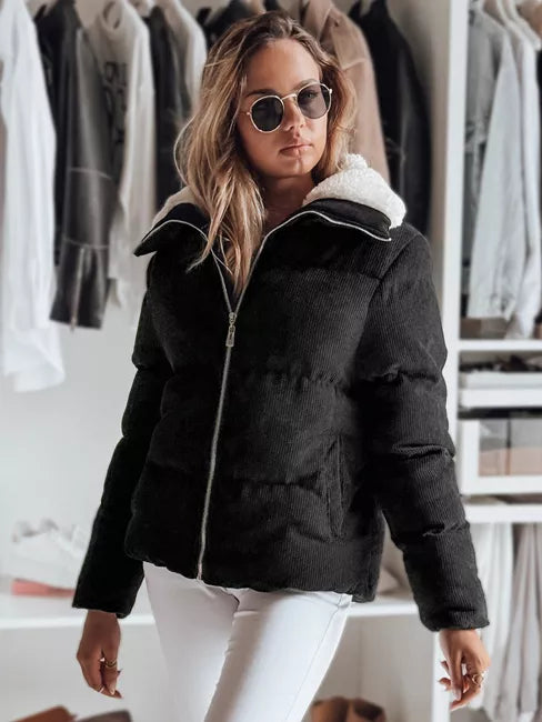 Women's winter black jacket Trendy