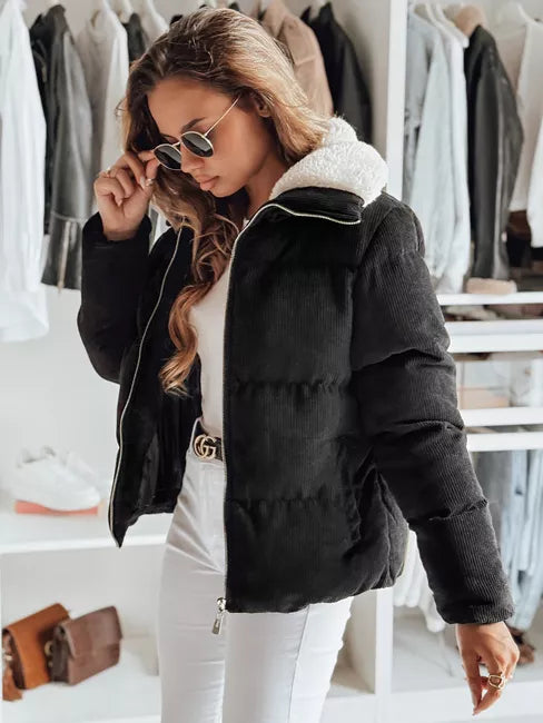 Women's winter black jacket Trendy