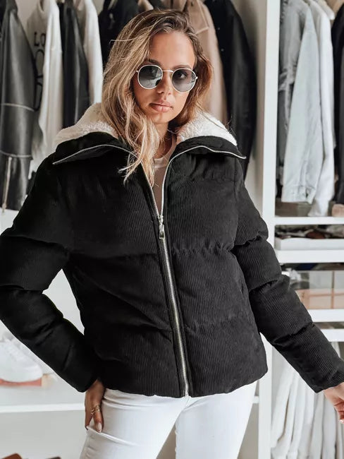 Women's winter black jacket Trendy