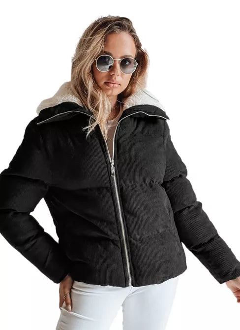 Women's winter black jacket Trendy
