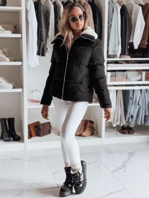 Women's winter black jacket Trendy