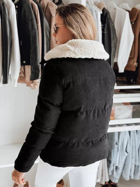 Women's winter black jacket Trendy