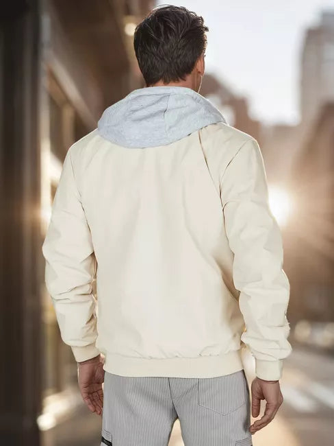 Men's white bomber jacket Edmin