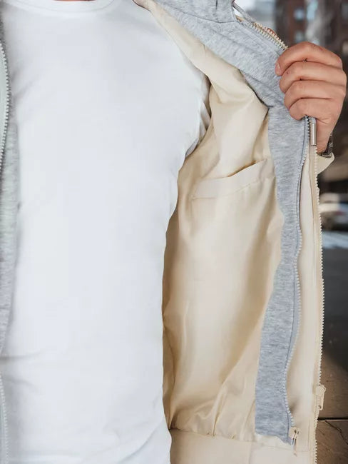 Men's white bomber jacket Edmin