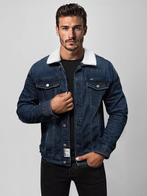 Dark blue denim jacket Azin