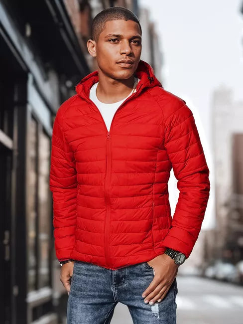Men's red spring jacket Serg