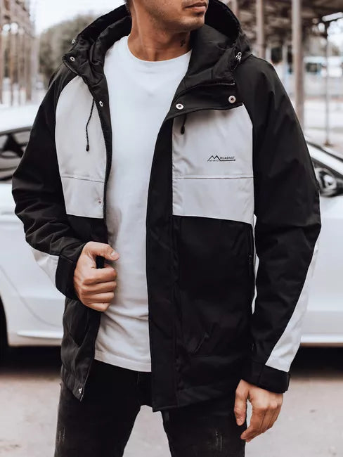 Men's black/gray Rain jacket
