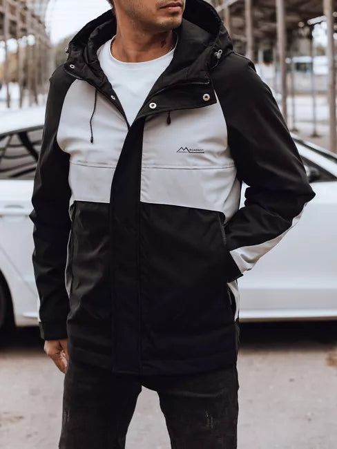 Men's black/gray Rain jacket