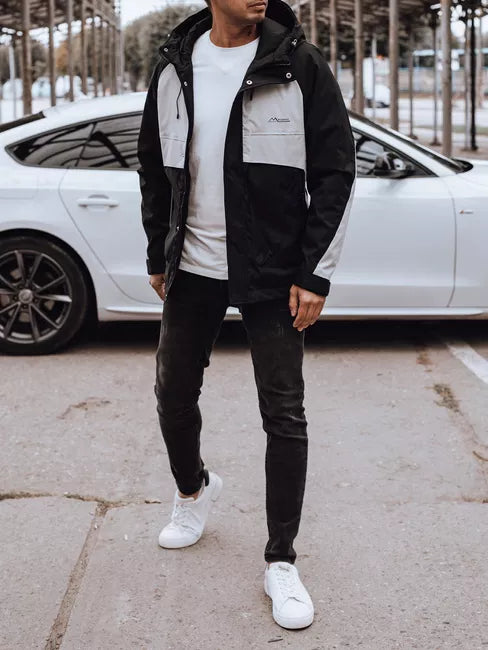 Men's black/gray Rain jacket