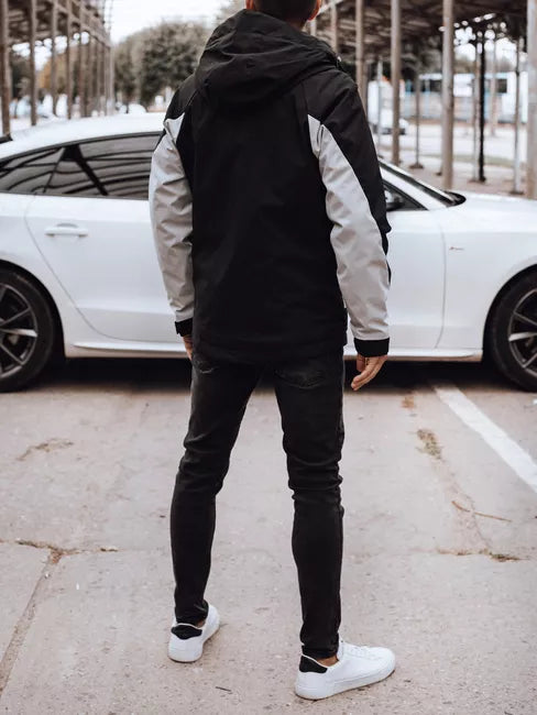 Men's black/gray Rain jacket