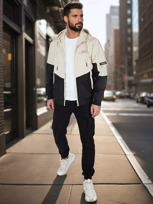 Men's brown jacket Mask