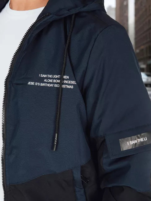 Men's dark blue jacket Mask