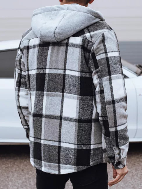 Men's black jacket with hood Endrik