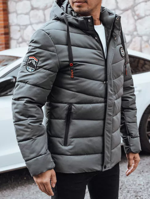 Men's dark gray winter jacket Daley