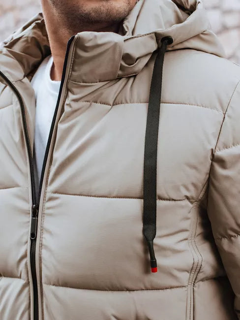 Men's winter light brown jacket Nevex