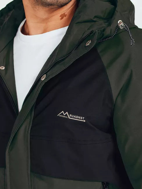 Men's black winter jacket Banket