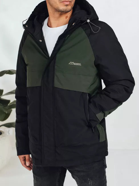 Men's dark green winter jacket Banket