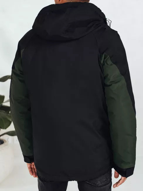 Men's dark green winter jacket Banket