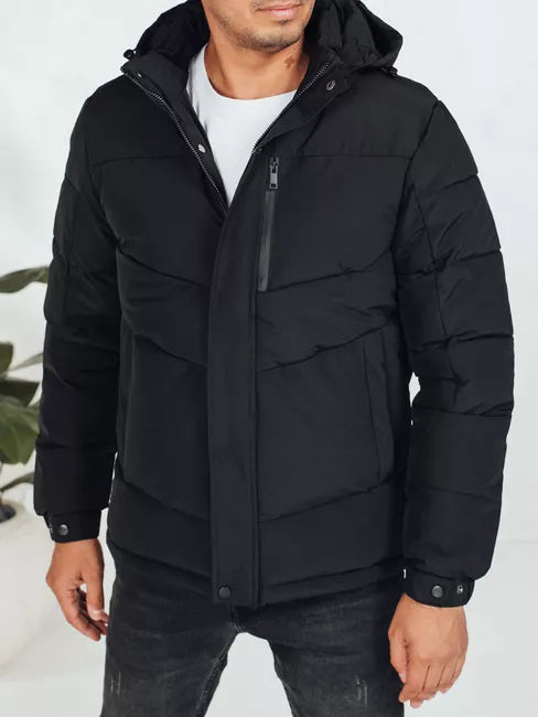 Men's black winter jacket Porter
