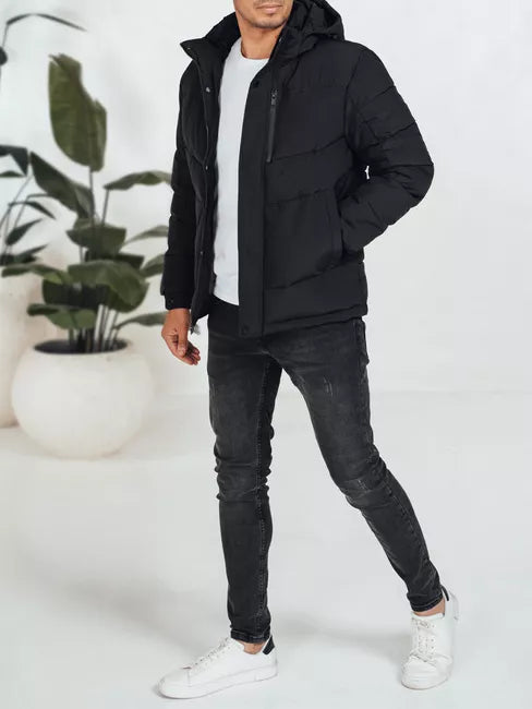 Men's black winter jacket Porter