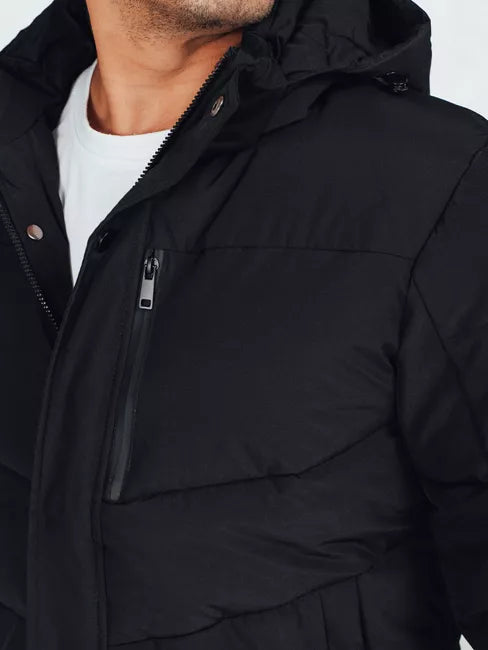 Men's black winter jacket Porter