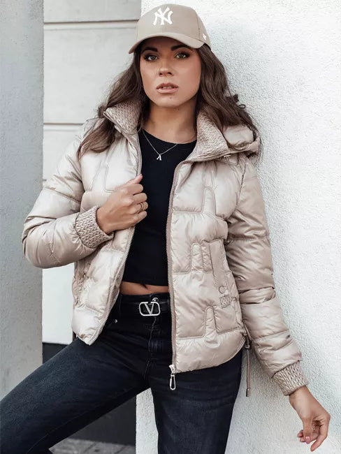 Women's brown winter jacket Warm