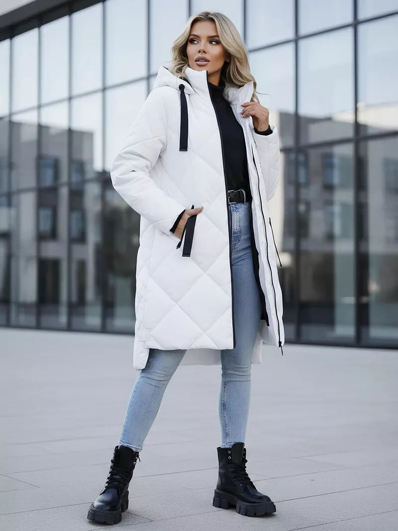 Long white winter jacket Steper