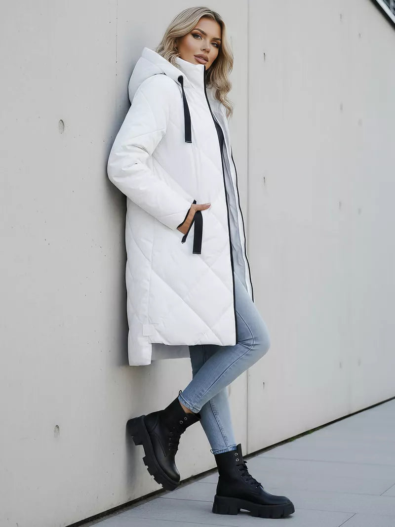 Long white winter jacket Steper