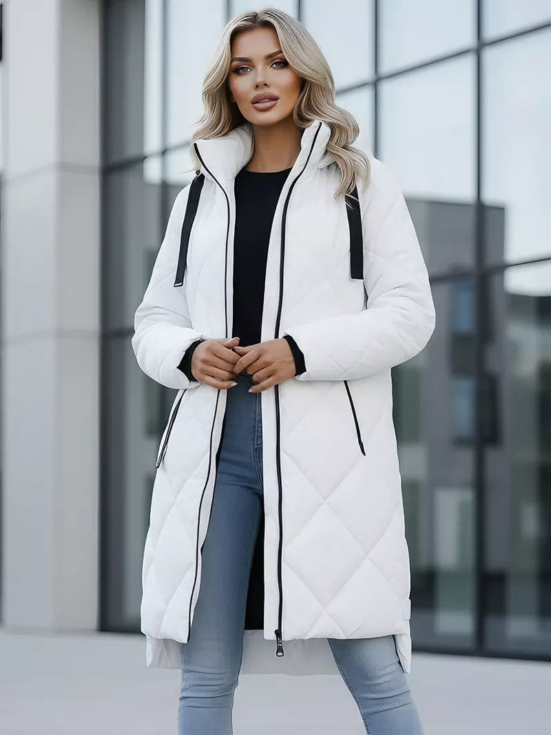 Long white winter jacket Steper