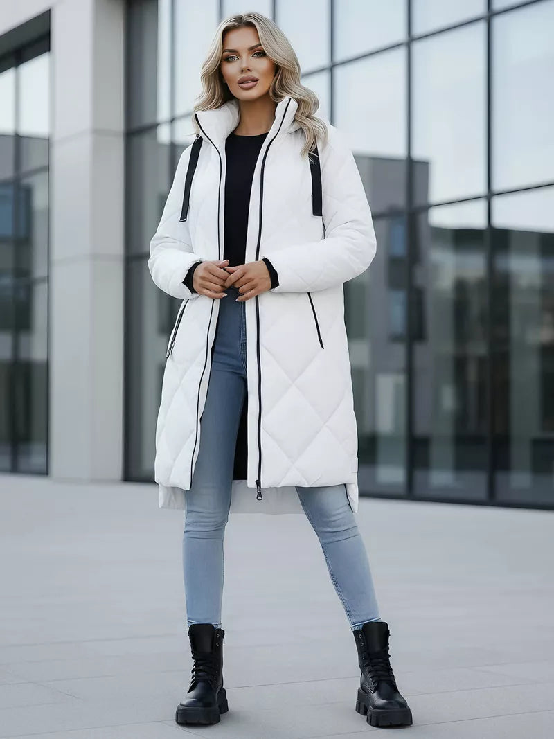 Long white winter jacket Steper