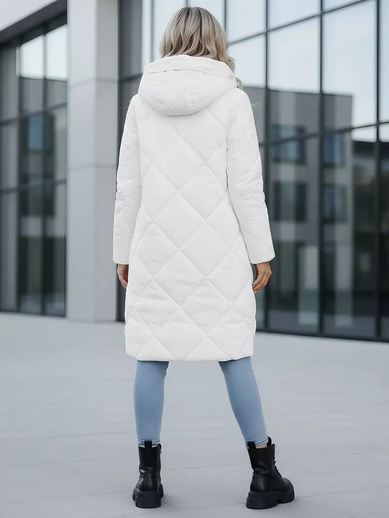 Long white winter jacket Steper