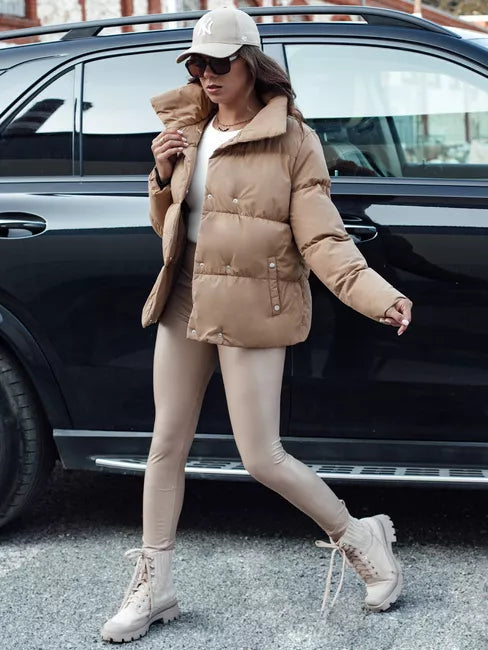 Women's winter brown jacket Lari