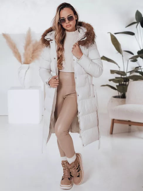 Women's winter white jacket Bela