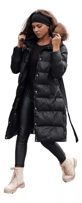 Women's winter black jacket Bela