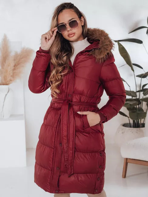 Women's winter red jacket Bela