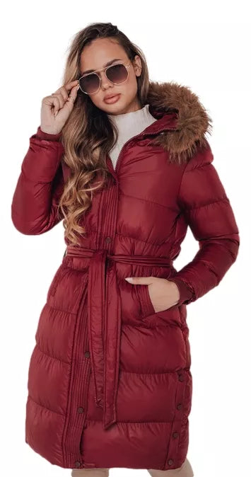 Women's winter red jacket Bela