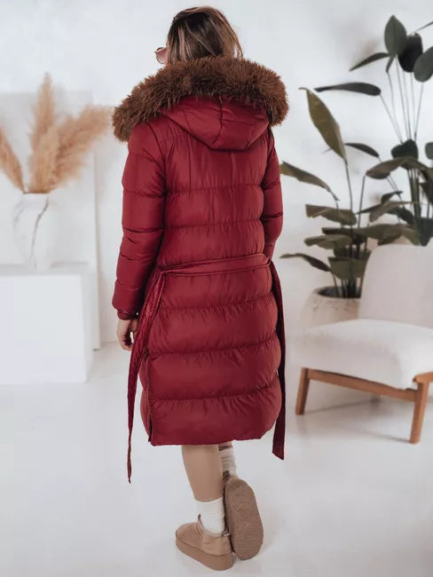 Women's winter red jacket Bela