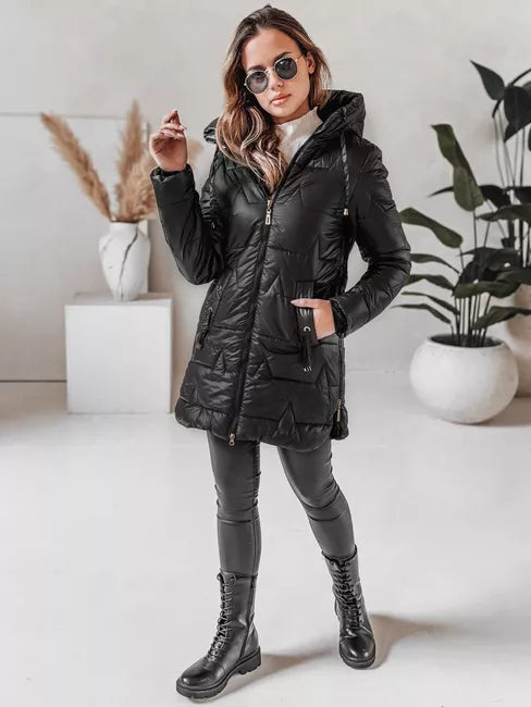 Women's black winter jacket Tango